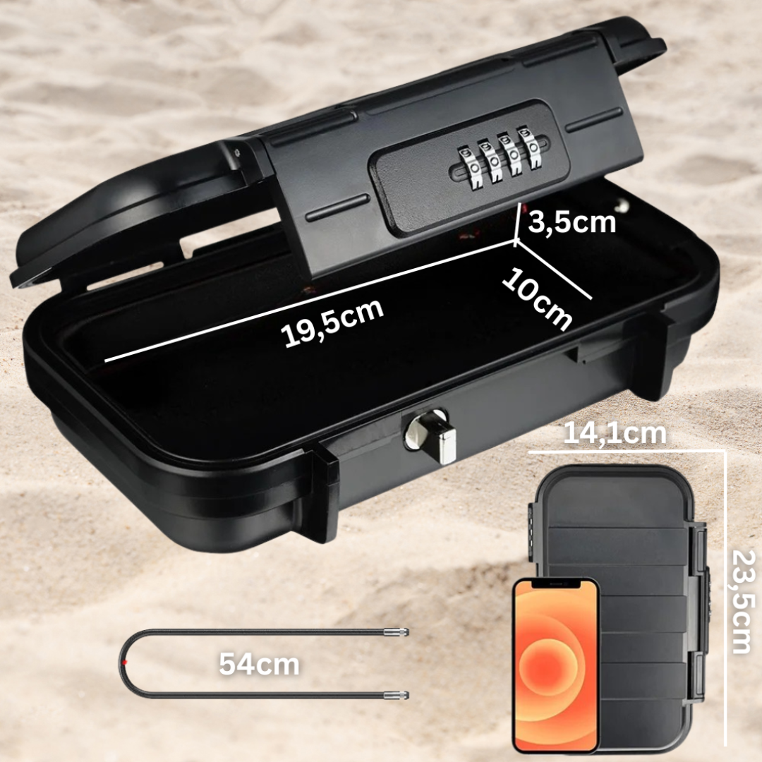 ValuLock™ | Zrelaksuj się bez obaw – Oto idealna plażowa skrytka na Twoje kosztowności!