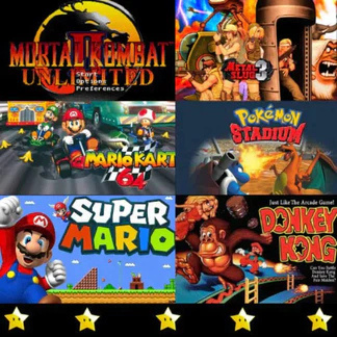 RetroGraj™ | Konsola bezprzewodowa 60 000+ licencjonowanych gier + 2 darmowe kontrolery