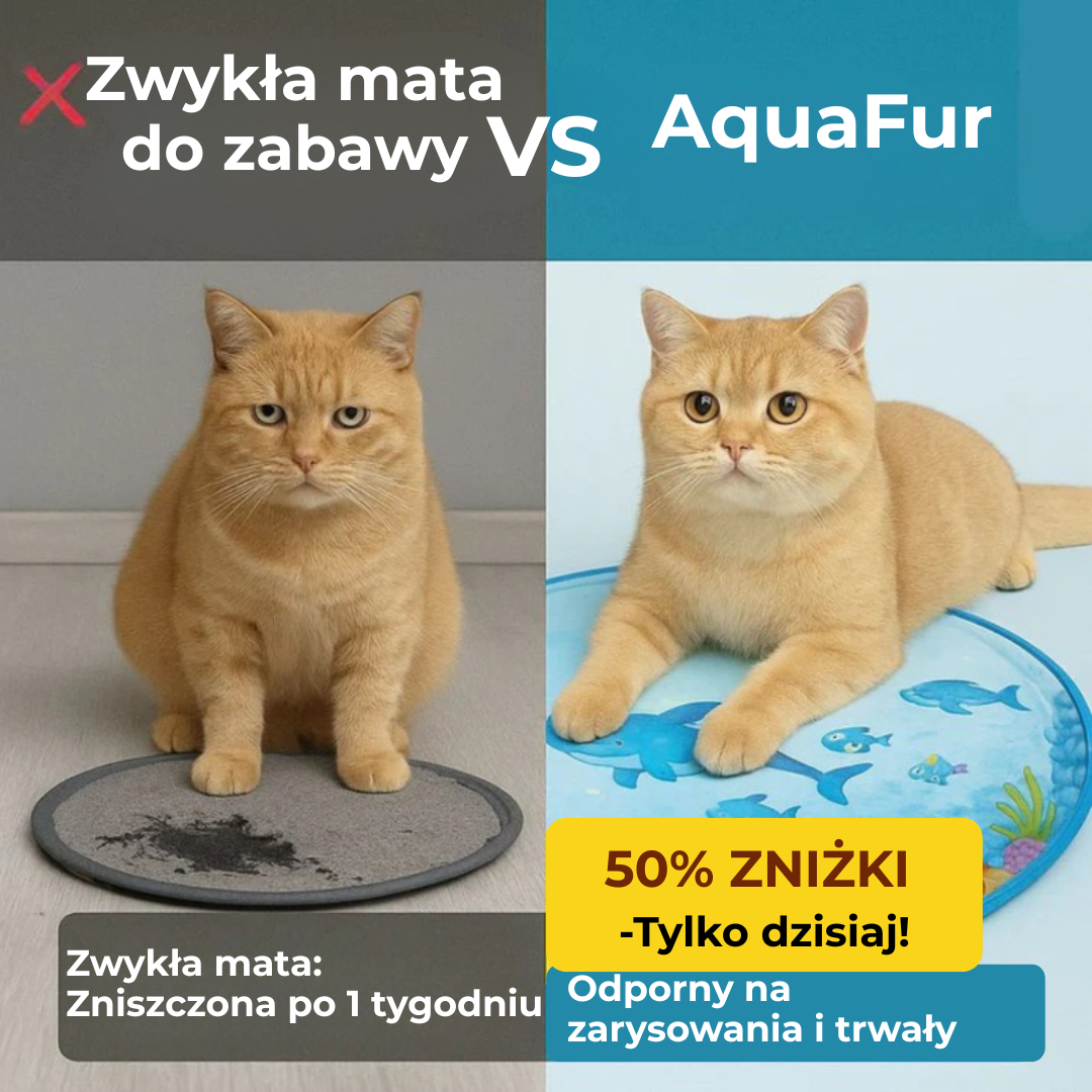 AquaFur™ | Twojemu Kotu Grozi Nuda i Przegrzanie? Czas na Matę, Którą Pokocha!