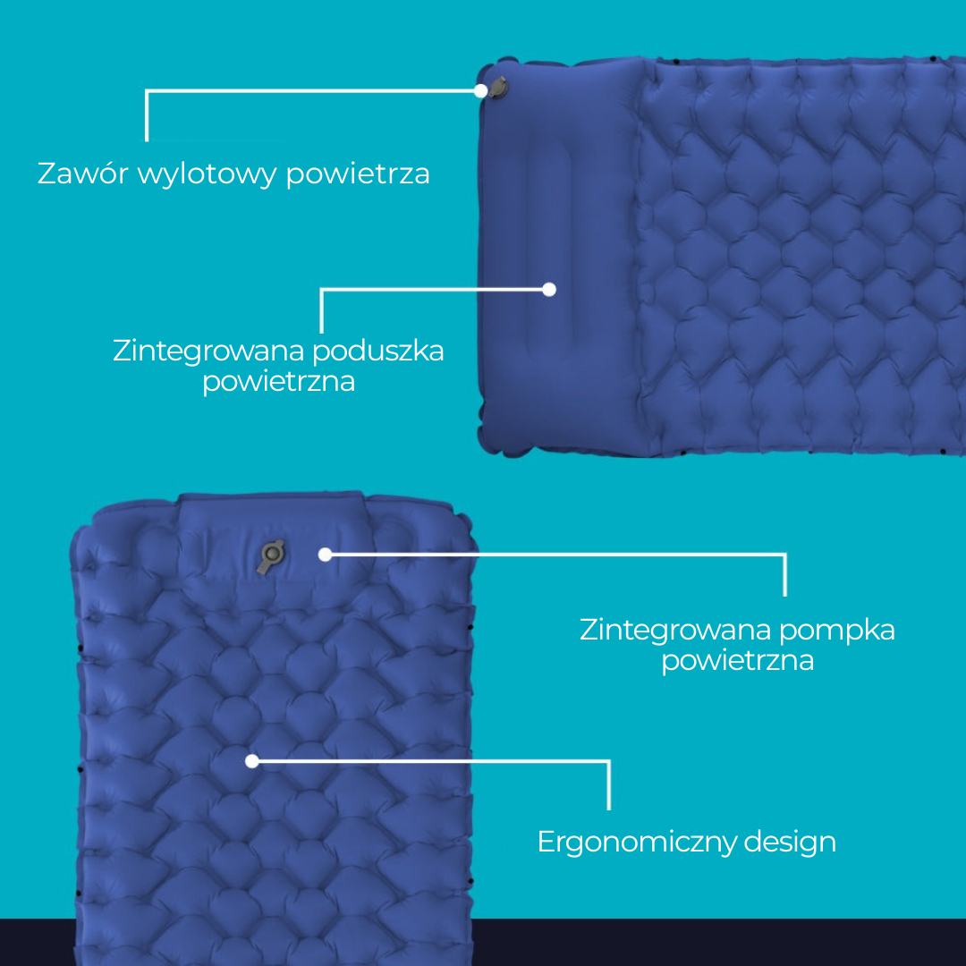 Lufta Mat™ | Ultralekka i kompaktowa mata do spania – idealna w podróży