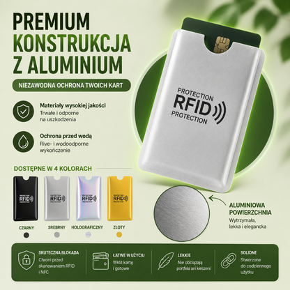 CardProtect™ | Chroń swoje karty przed nieautoryzowanym odczytem RFID.