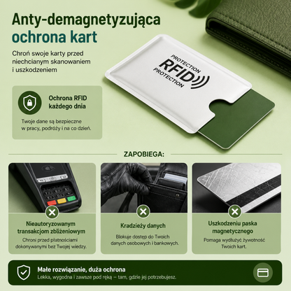 CardProtect™ | Chroń swoje karty przed nieautoryzowanym odczytem RFID.