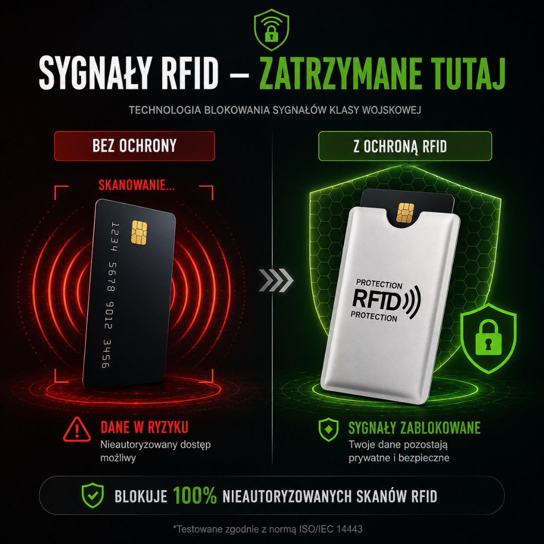 CardProtect™ | Chroń swoje karty przed nieautoryzowanym odczytem RFID.