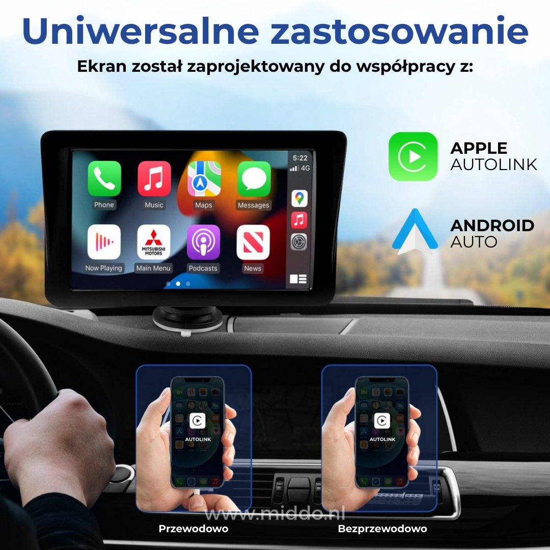 AutoLink™ | Zmień każdy samochód w inteligentny system infotainment w zaledwie 2 minuty!