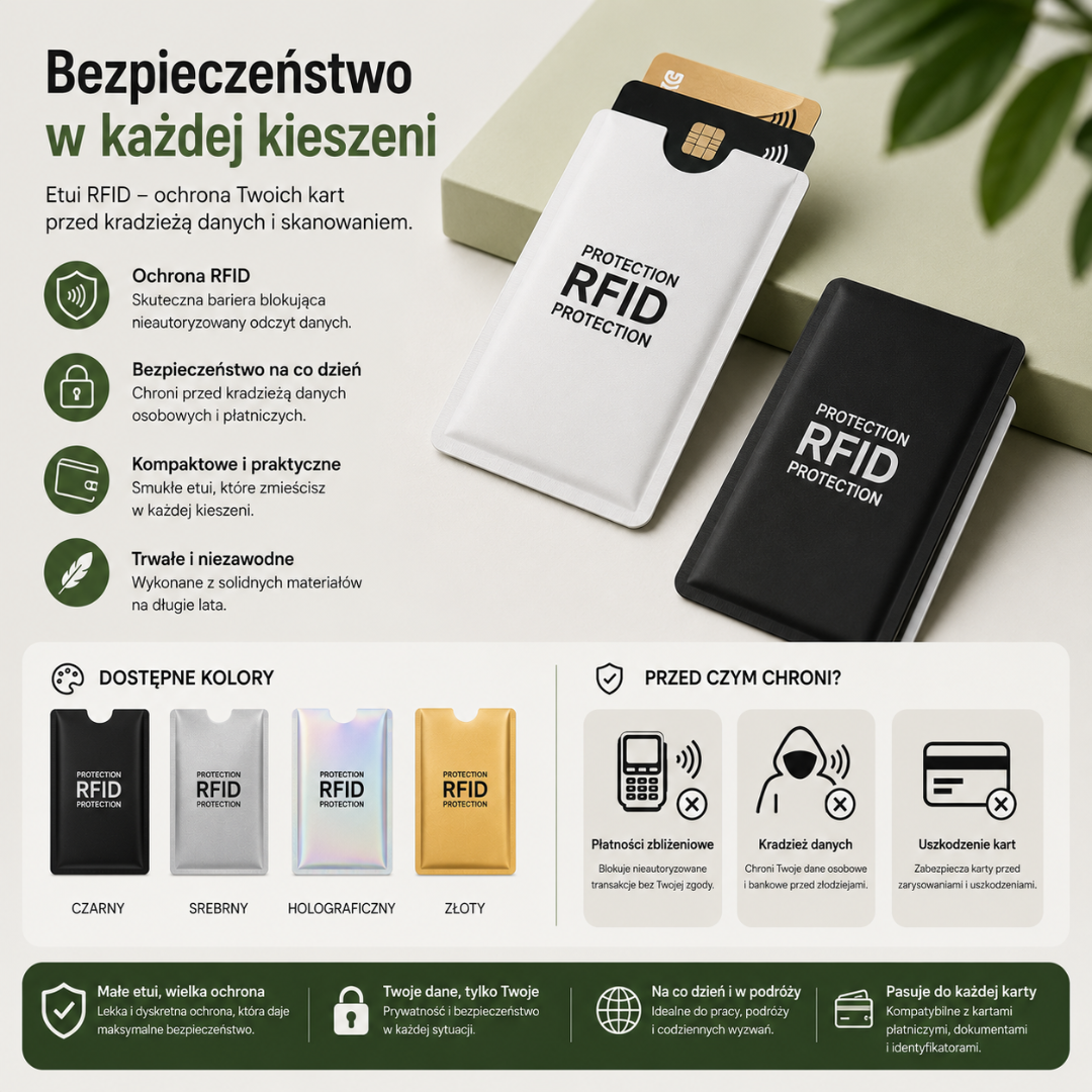 CardProtect™ | Chroń swoje karty przed nieautoryzowanym odczytem RFID.