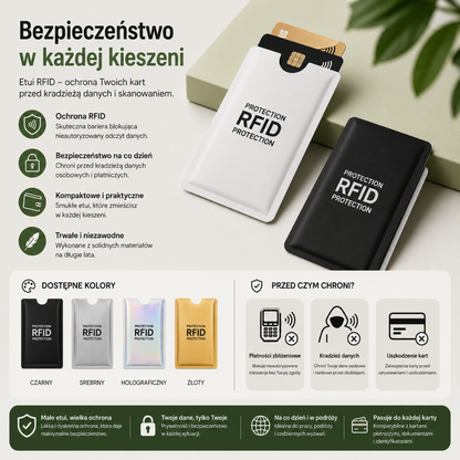 CardProtect™ | Chroń swoje karty przed nieautoryzowanym odczytem RFID.