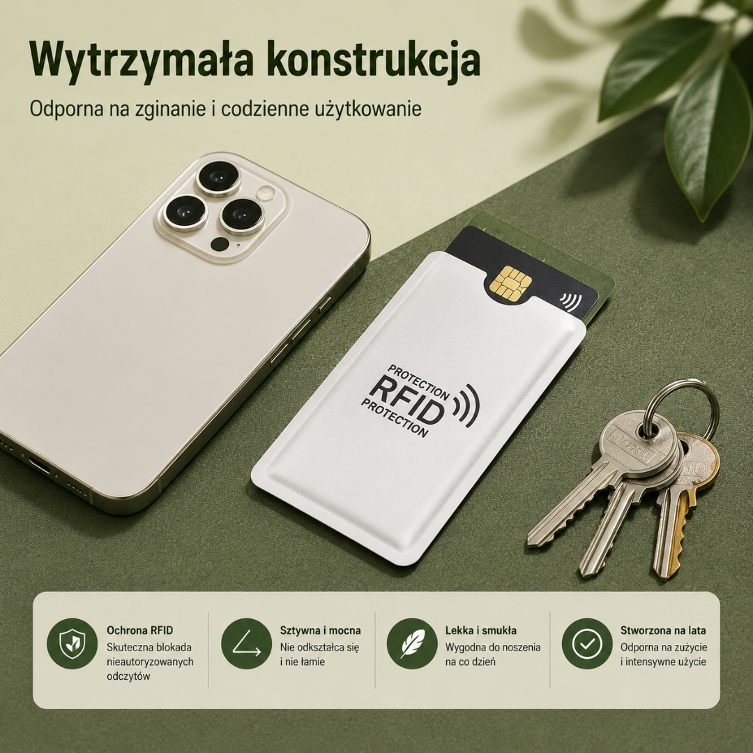 CardProtect™ | Chroń swoje karty przed nieautoryzowanym odczytem RFID.