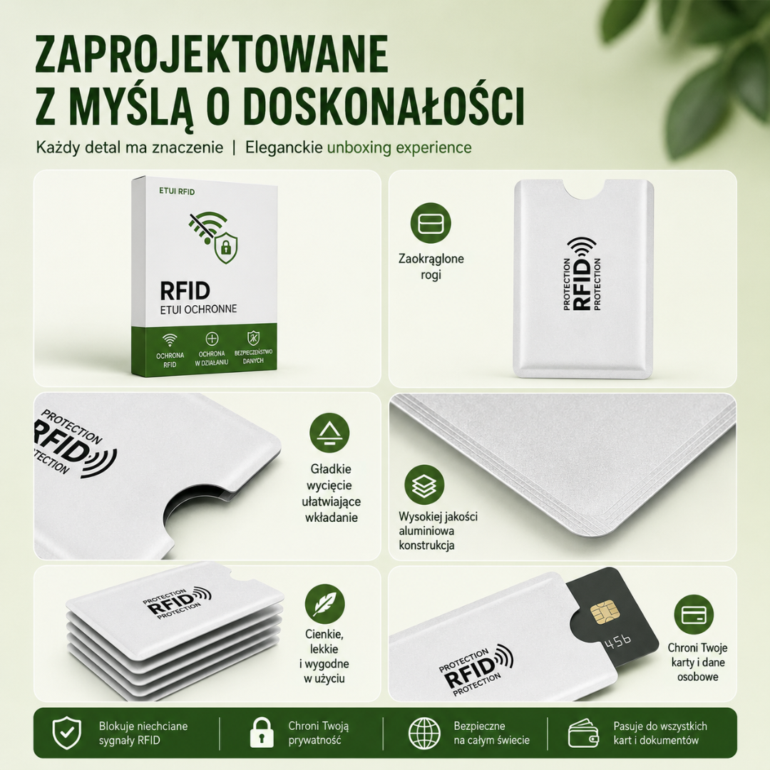 CardProtect™ | Chroń swoje karty przed nieautoryzowanym odczytem RFID.