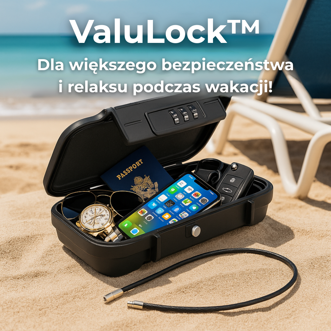 ValuLock™ | Zrelaksuj się bez obaw – Oto idealna plażowa skrytka na Twoje kosztowności!