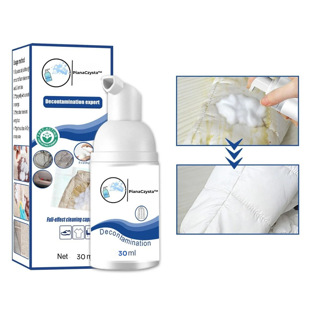PianaCzysta™ | Błyskawiczny odplamiacz bez wody i szorowania!