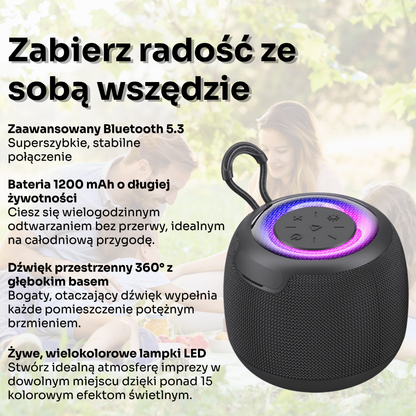 EchoWave™ | Twój najlepszy mini głośnik Bluetooth na letnie klimaty! 🎶