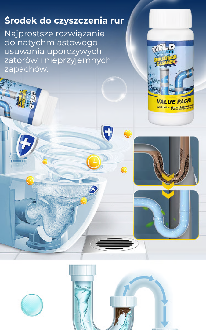 EcoFlow™ | Zatkane rury? Ten enzymatyczny środek usuwa zatory bez agresywnych chemikaliów!