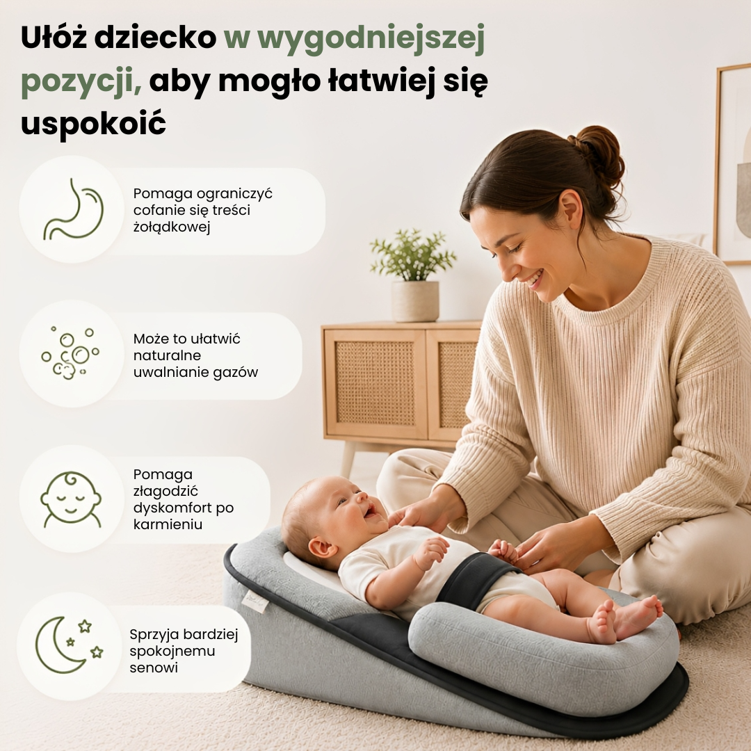 BabyKlin™ | Pomaga zapewnić wygodniejszą pozycję po karmieniu