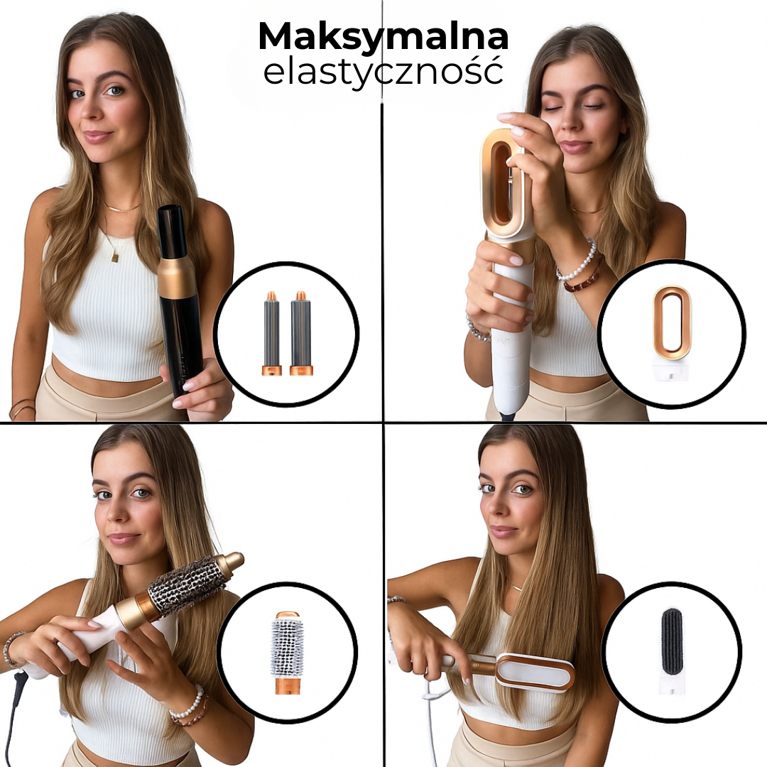 AirWave 5-in-1 | Efekt jak z salonu w domu – wystylizuj włosy w kilka minut
