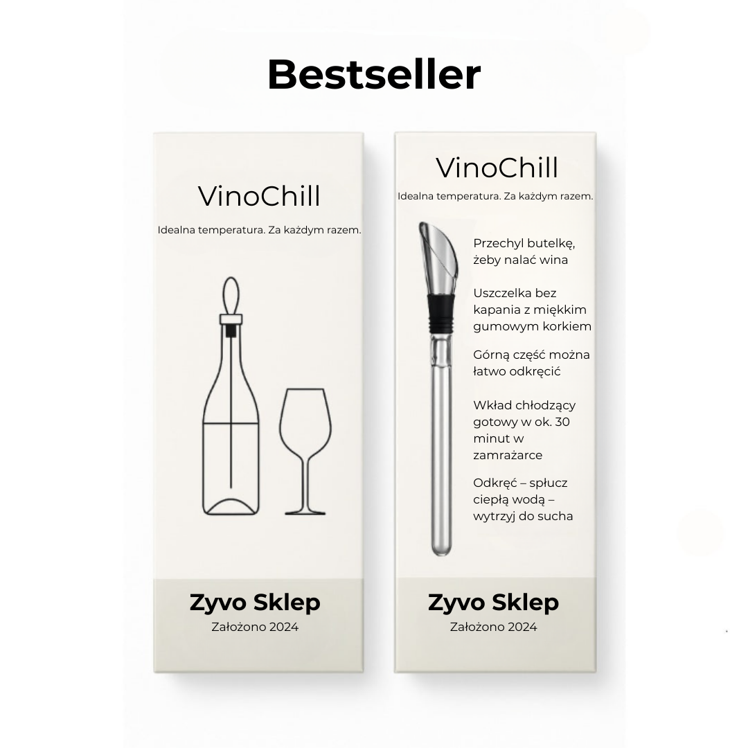 VinoChill™| Odkryj Sekret Idealnie Schłodzonego Wina w Kilka Sekund
