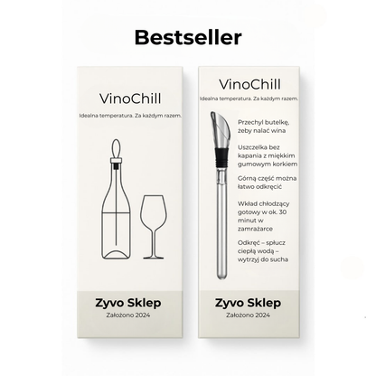 VinoChill™| Odkryj Sekret Idealnie Schłodzonego Wina w Kilka Sekund