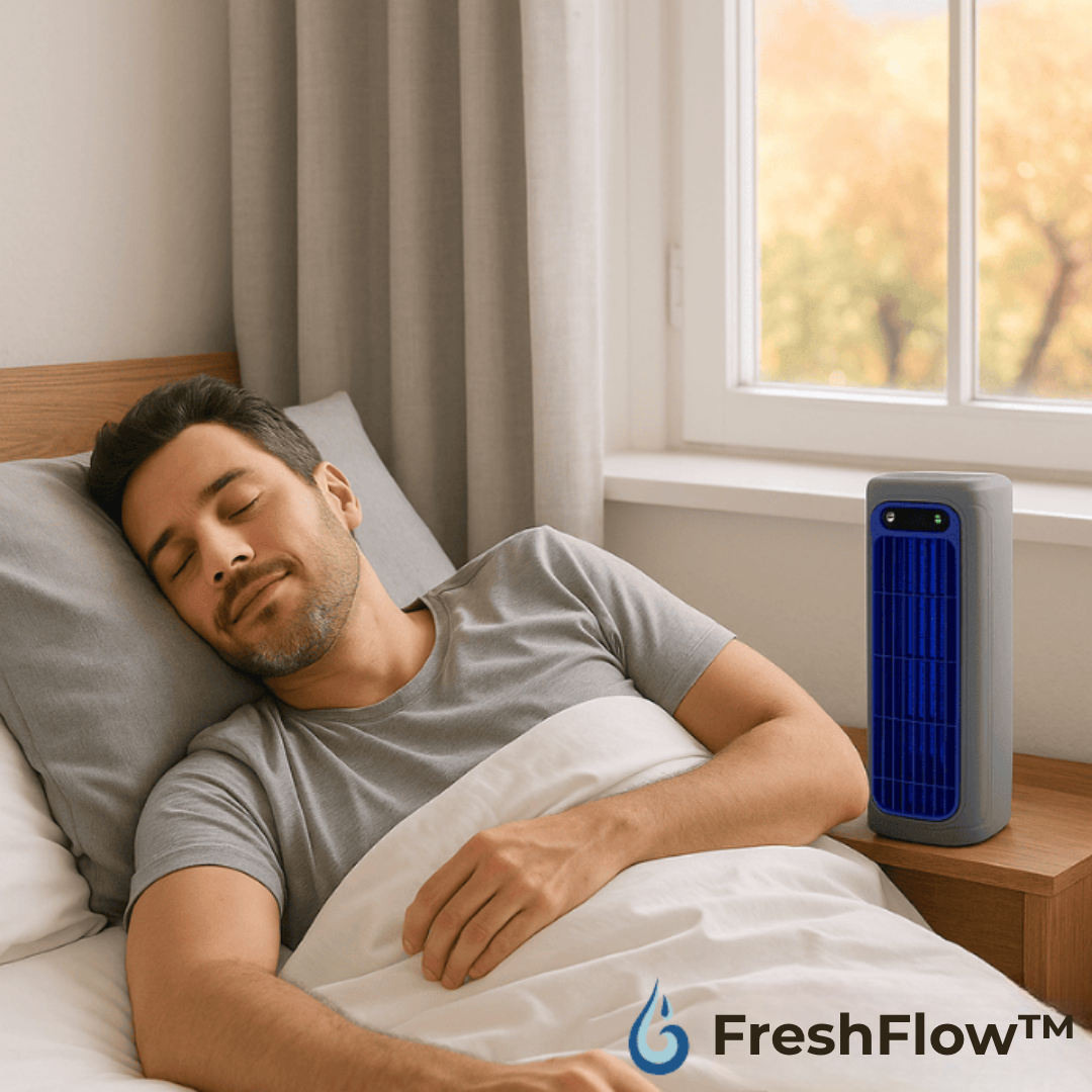 FreshFlow™ | Pokonaj upał i pozostań chłodny przez całe lato – bez wysokich rachunków za prąd i nieporęcznych klimatyzatorów.
