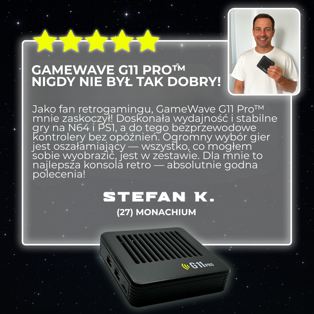 GameWave G11 Pro™ | Rozpal na nowo swoją dzieciństwo – Najlepsza Retro Gamingowa Odnowa!