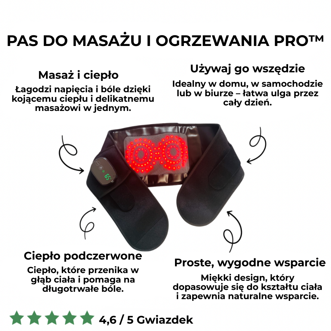UlgaBelt™ | Twoje osobiste rozwiązanie z ciepłem i masażem!