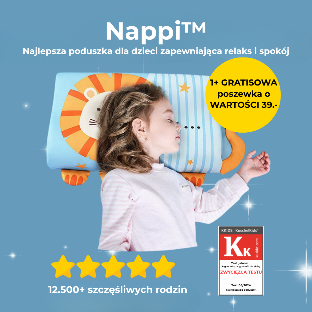 Nappi™ | Poduszka dla dzieci zapewniająca spokojny sen