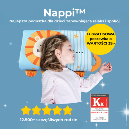 Nappi™ | Poduszka dla dzieci zapewniająca spokojny sen