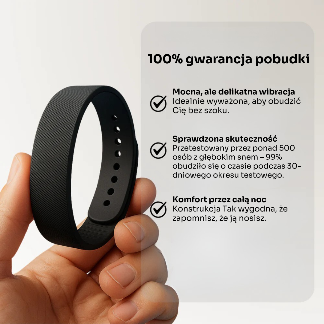 SilentRise™ – inteligentny budzik wibracyjny dla osób śpiących głęboko🌙