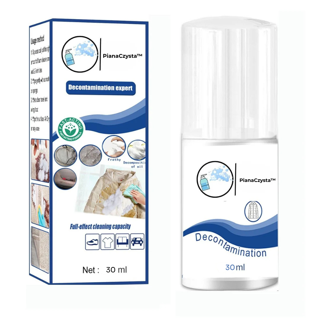 PianaCzysta™ | Błyskawiczny odplamiacz bez wody i szorowania!