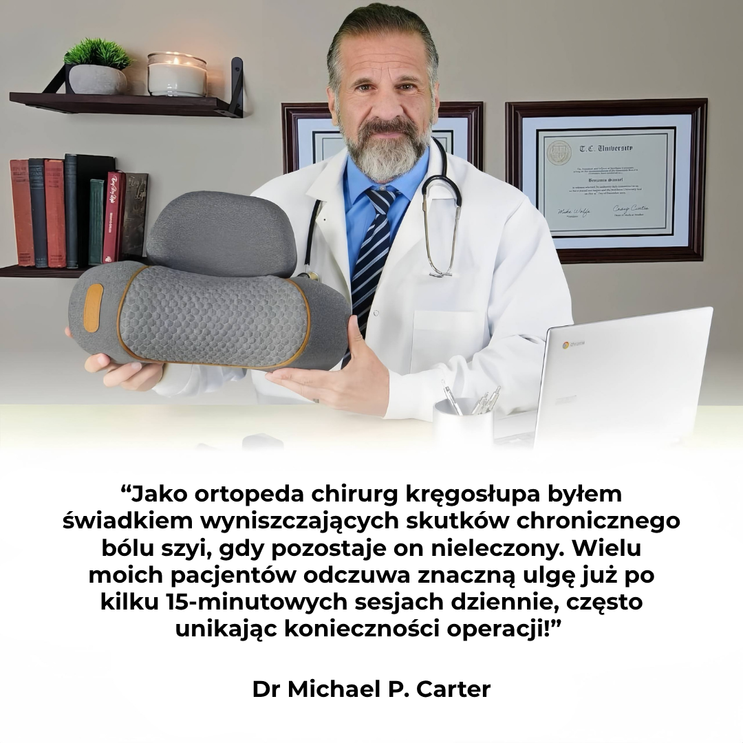 Nexora™ | Koniec z bólem szyi: 3-w-1 urządzenie, które resetuje Twój kręgosłup w 15 minut dziennie