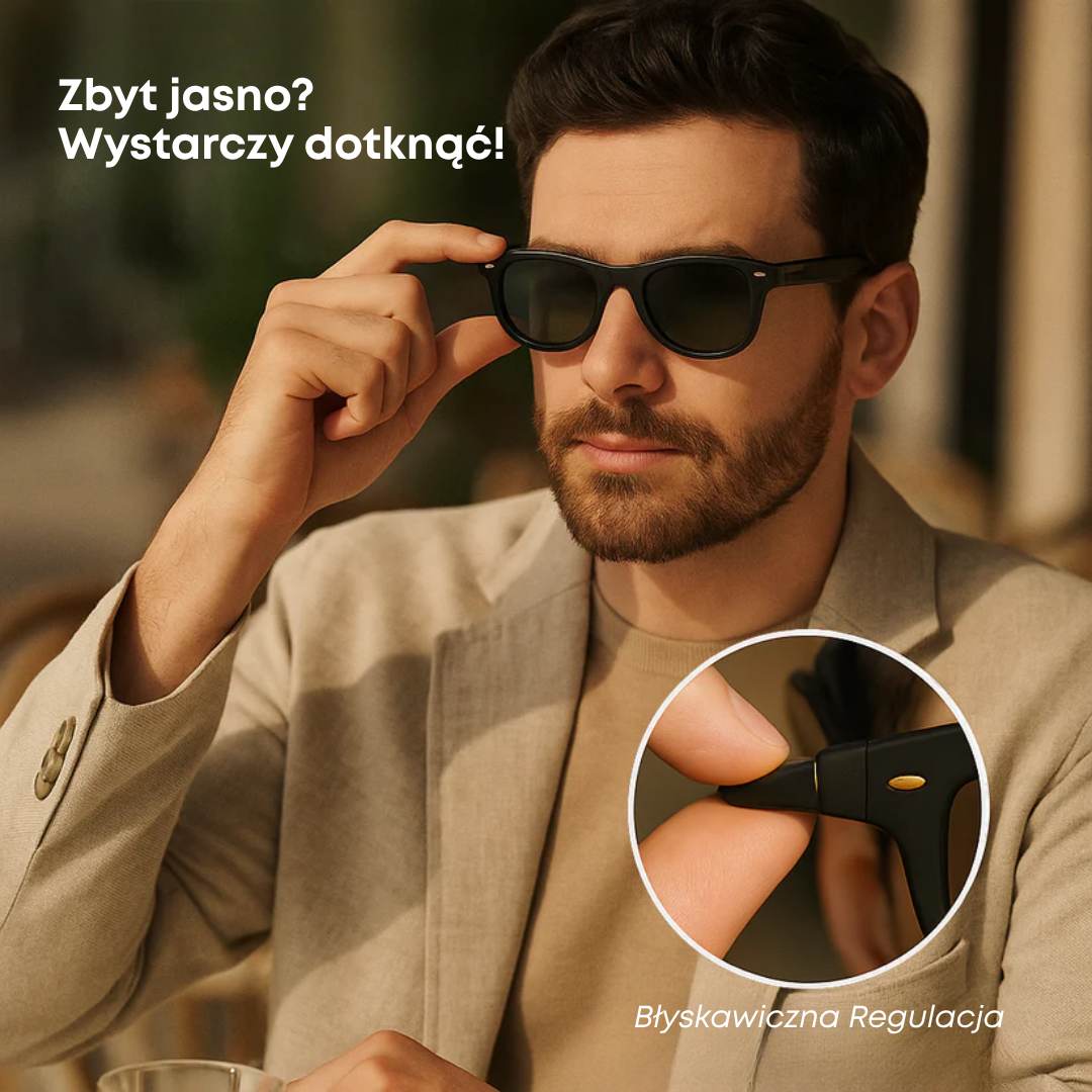 Lumex™ Premium Regulowane Okulary Przeciwsłoneczne | W końcu – idealne widzenie w każdym świetle ☀️😎