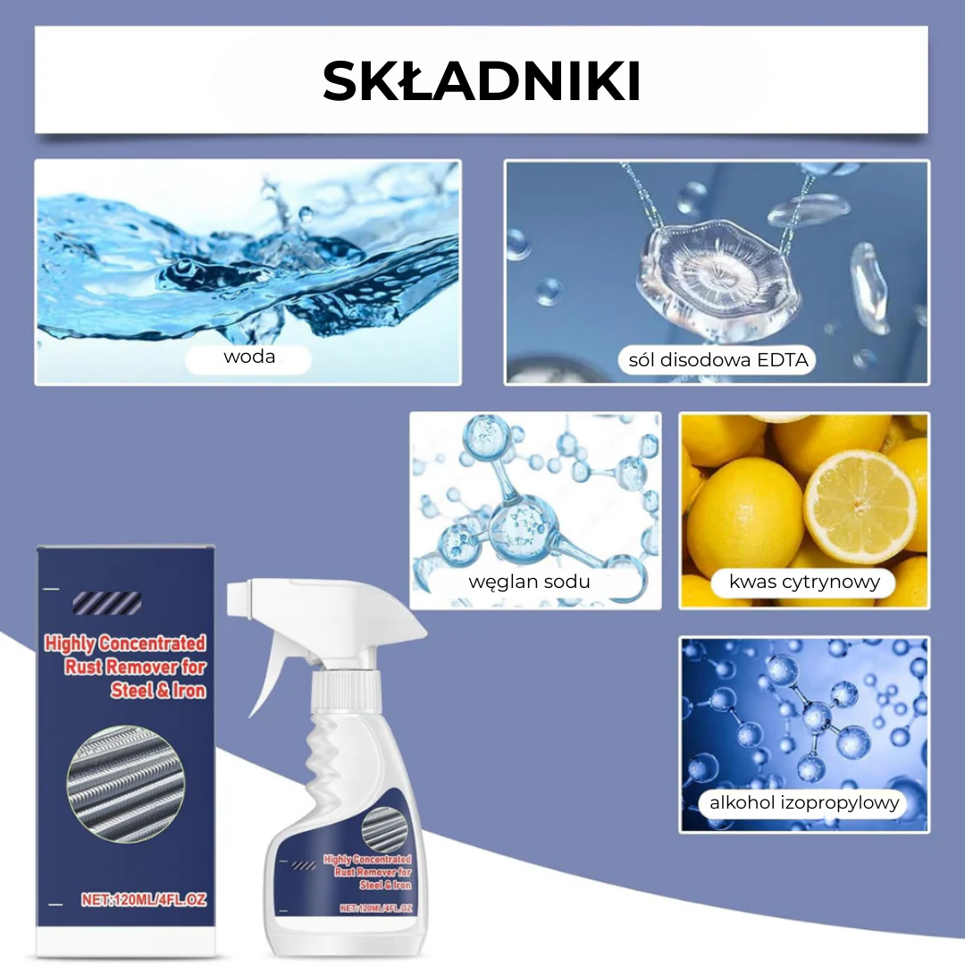 RustRemove™ | Pożegnaj rdzę – mocne, bezpieczne i delikatne rozwiązanie