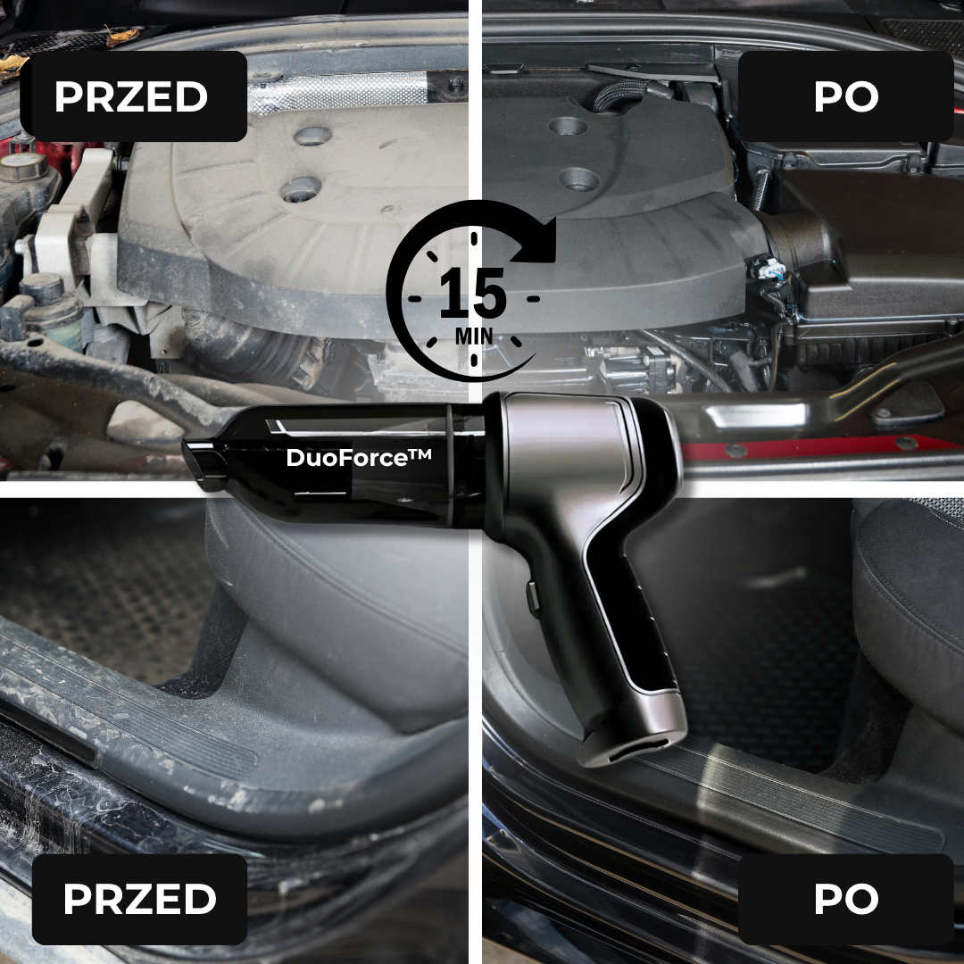 DuoForce™ | 💥 Two Functions. Jedno Urządzenie. Maksymalna Moc. DuoForce™ to rewolucja w czyszczeniu auta! 💨