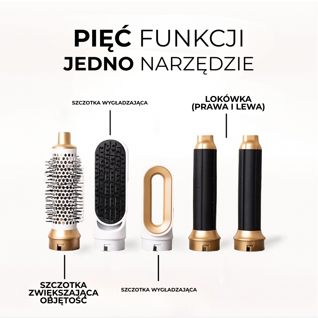 AirWave 5-in-1 | Efekt jak z salonu w domu – wystylizuj włosy w kilka minut