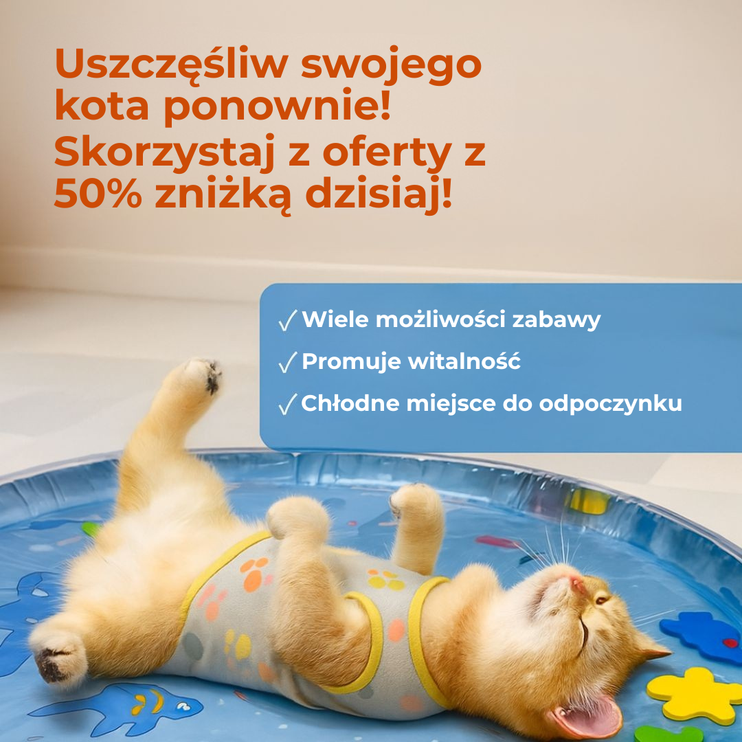 AquaFur™ | Twojemu Kotu Grozi Nuda i Przegrzanie? Czas na Matę, Którą Pokocha!