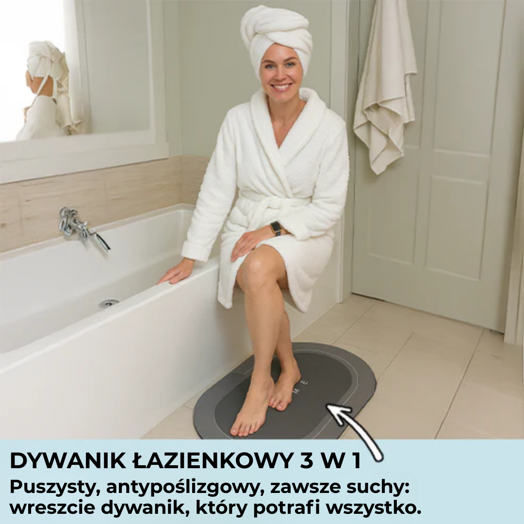 SoffiMat™ | Masz dość mokrych, śliskich podłóg? Ta mata schnie natychmiast!