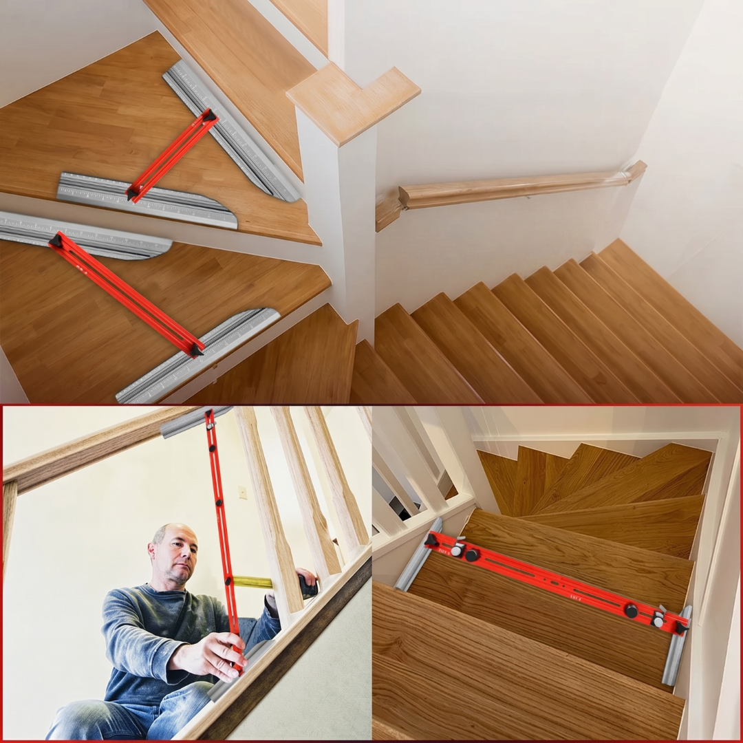 AngleStep™ | Regulowane narzędzie do cięcia stopni schodowych wykonane ze stopu aluminium