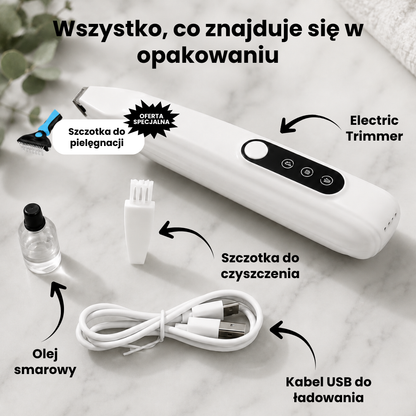 CichyTrymer™ | Bezprzewodowa maszynka do strzyżenia sierści dla psów i kotów