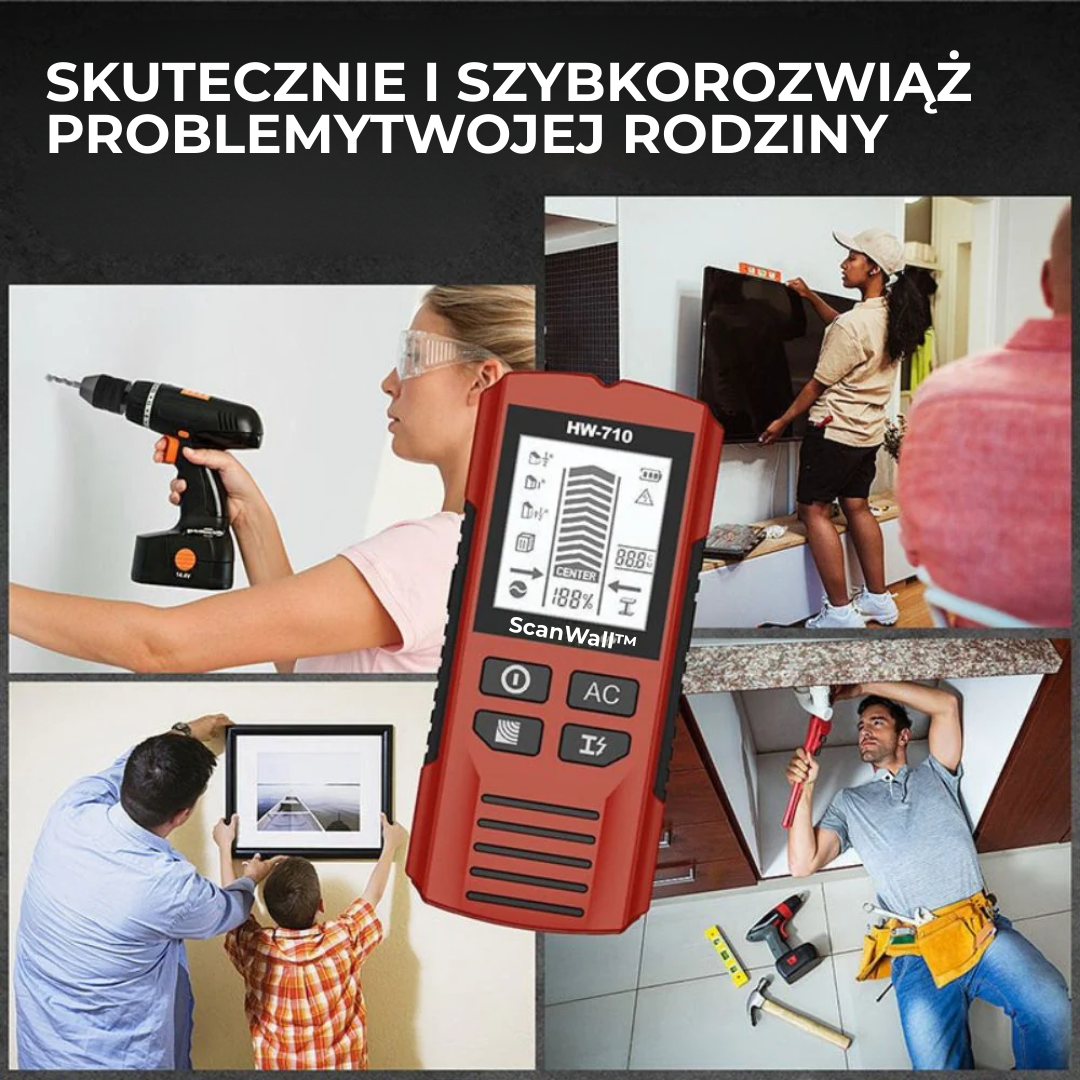 ScanWall™  | Poznaj, co kryje się za ścianą – wierć bezpiecznie