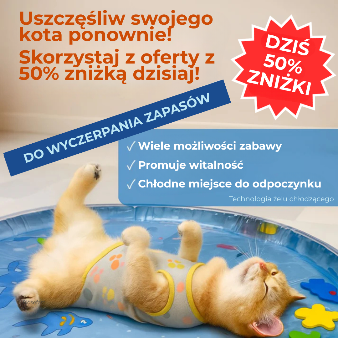 AquaFur™ | Twojemu Kotu Grozi Nuda i Przegrzanie? Czas na Matę, Którą Pokocha!