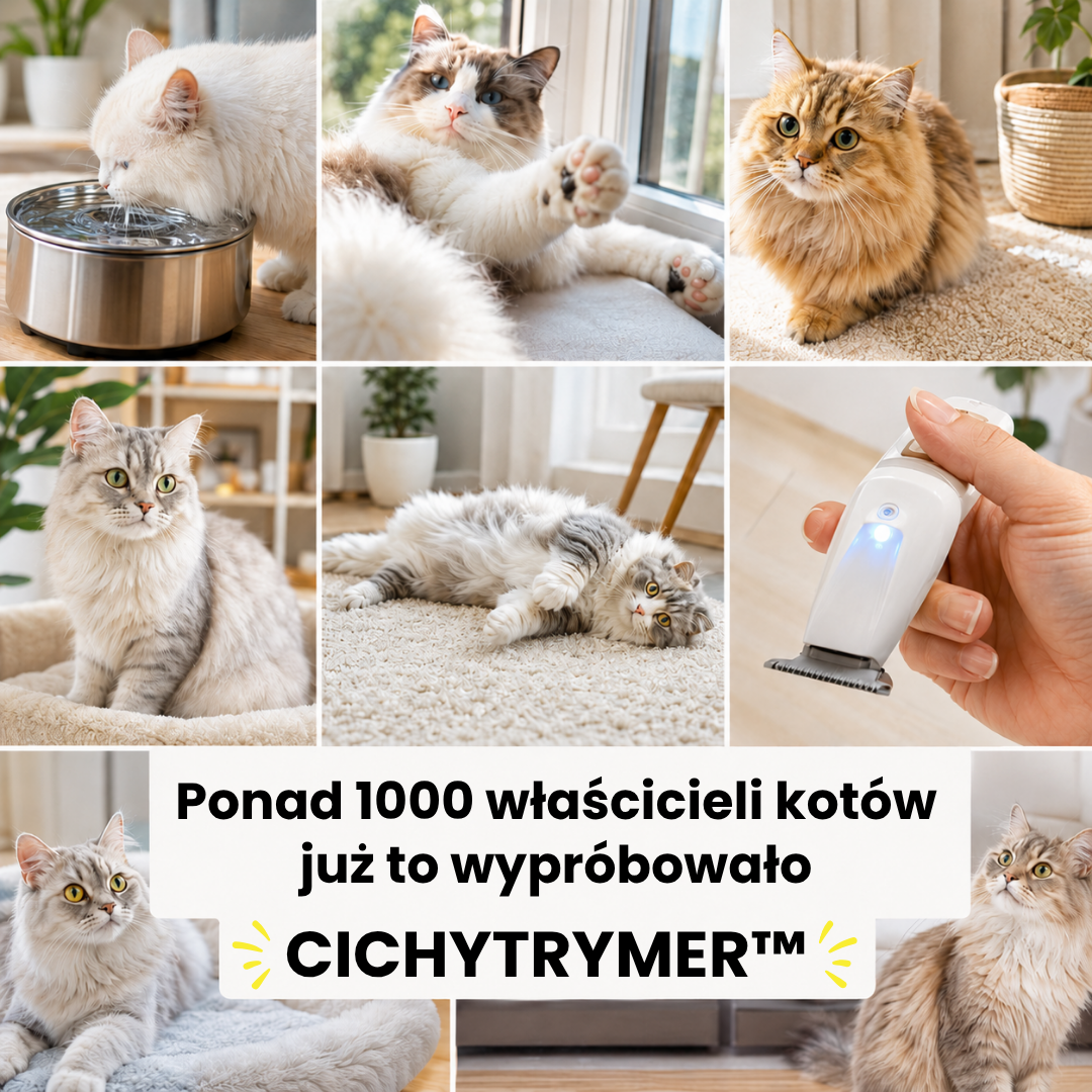 CichyTrymer™ | Bezprzewodowa maszynka do strzyżenia sierści dla psów i kotów