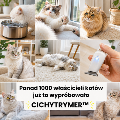 CichyTrymer™ | Bezprzewodowa maszynka do strzyżenia sierści dla psów i kotów