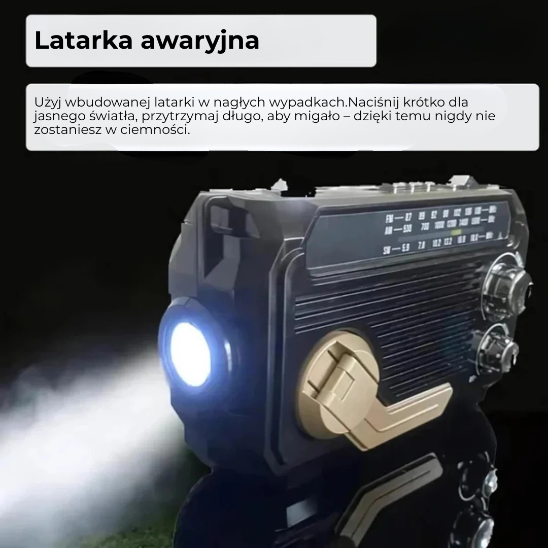 SafeSignal™ | Radio awaryjne z powerbankiem