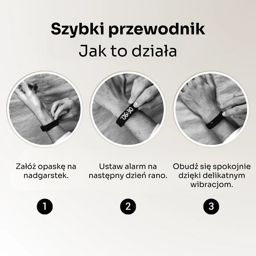 SilentRise™ – inteligentny budzik wibracyjny dla osób śpiących głęboko🌙