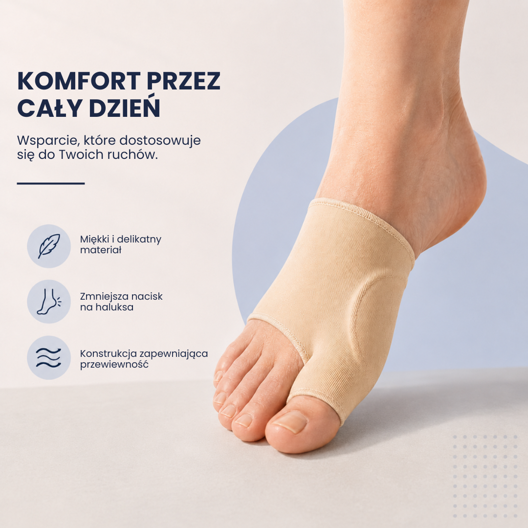 WsparciePalca™ | Chodź wygodniej bez ciągłego ucisku na bunion