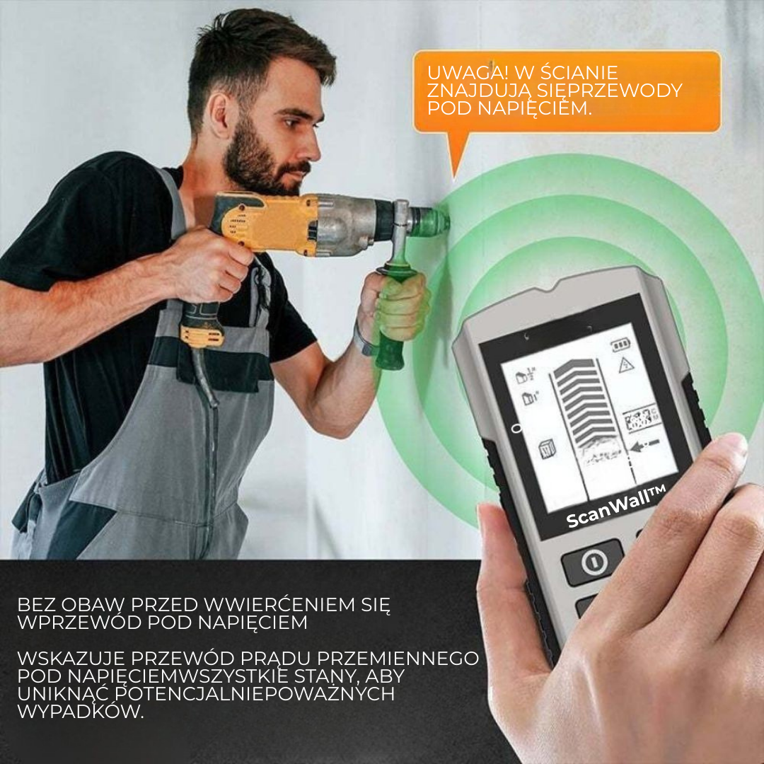 ScanWall™  | Poznaj, co kryje się za ścianą – wierć bezpiecznie