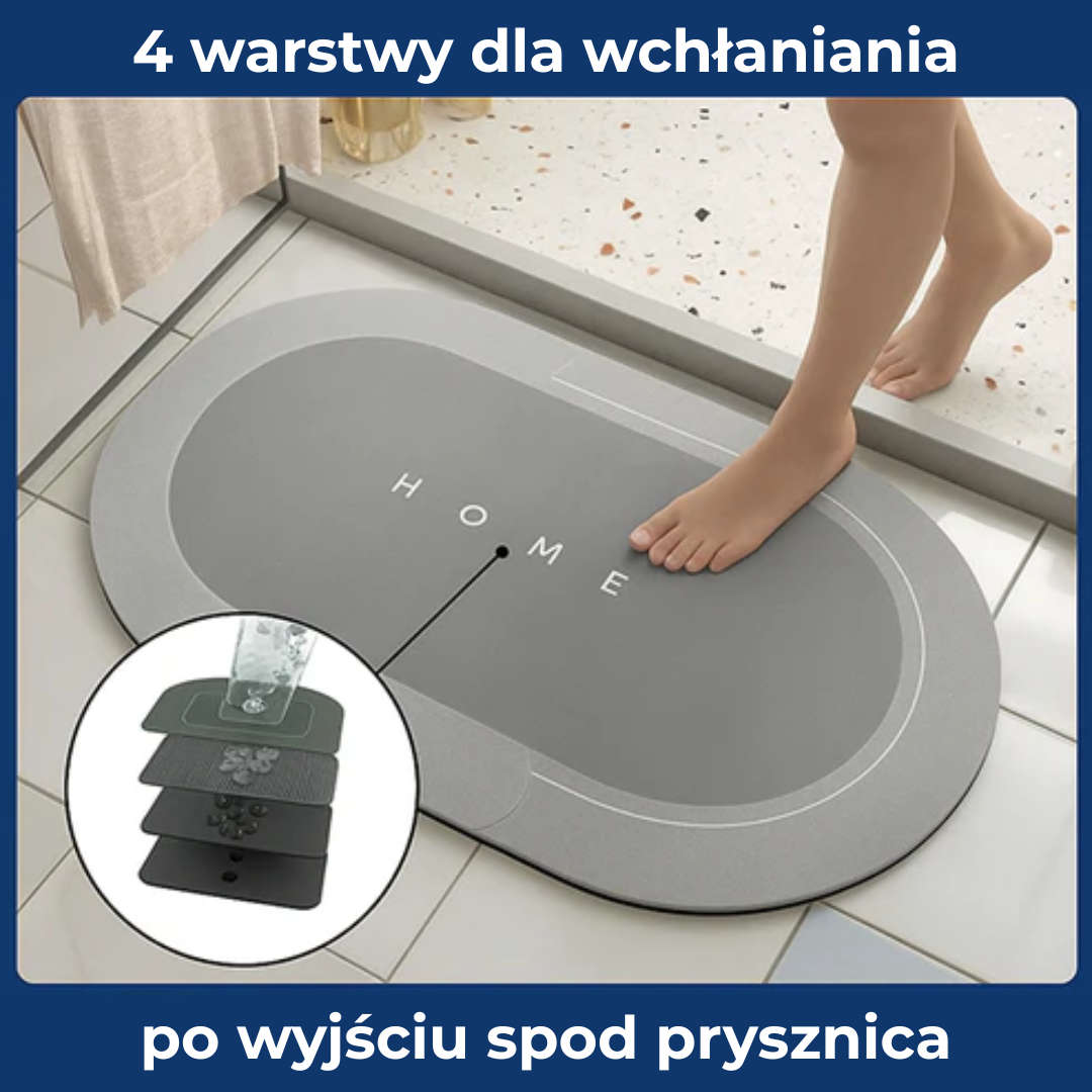 SoffiMat™ | Masz dość mokrych, śliskich podłóg? Ta mata schnie natychmiast!