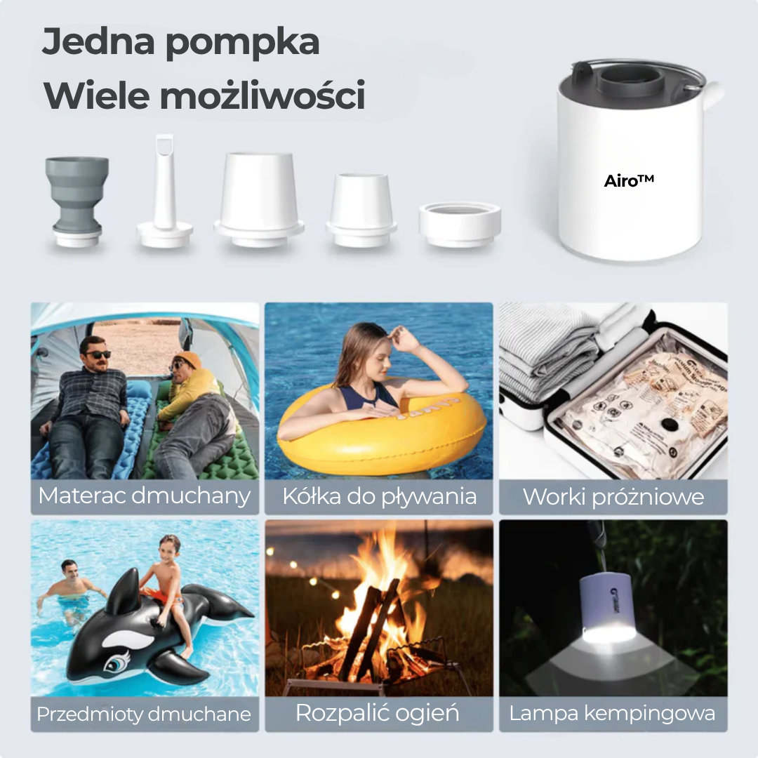 Airo™ | Kieszonkowa pompka z mocą, która zastępuje Twoje płuca!