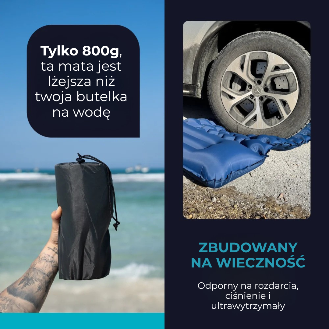 Lufta Mat™ | Ultralekka i kompaktowa mata do spania – idealna w podróży