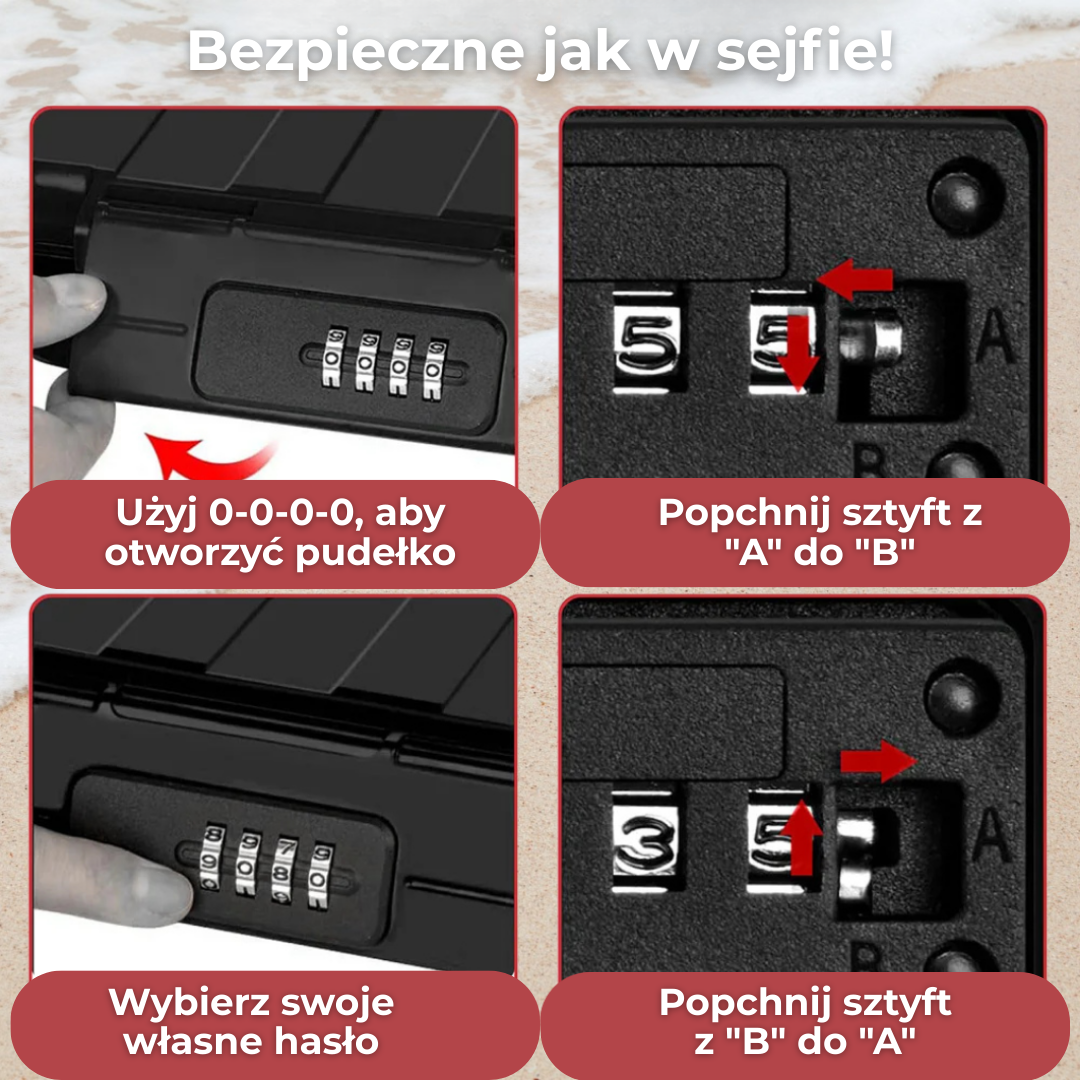 ValuLock™ | Zrelaksuj się bez obaw – Oto idealna plażowa skrytka na Twoje kosztowności!