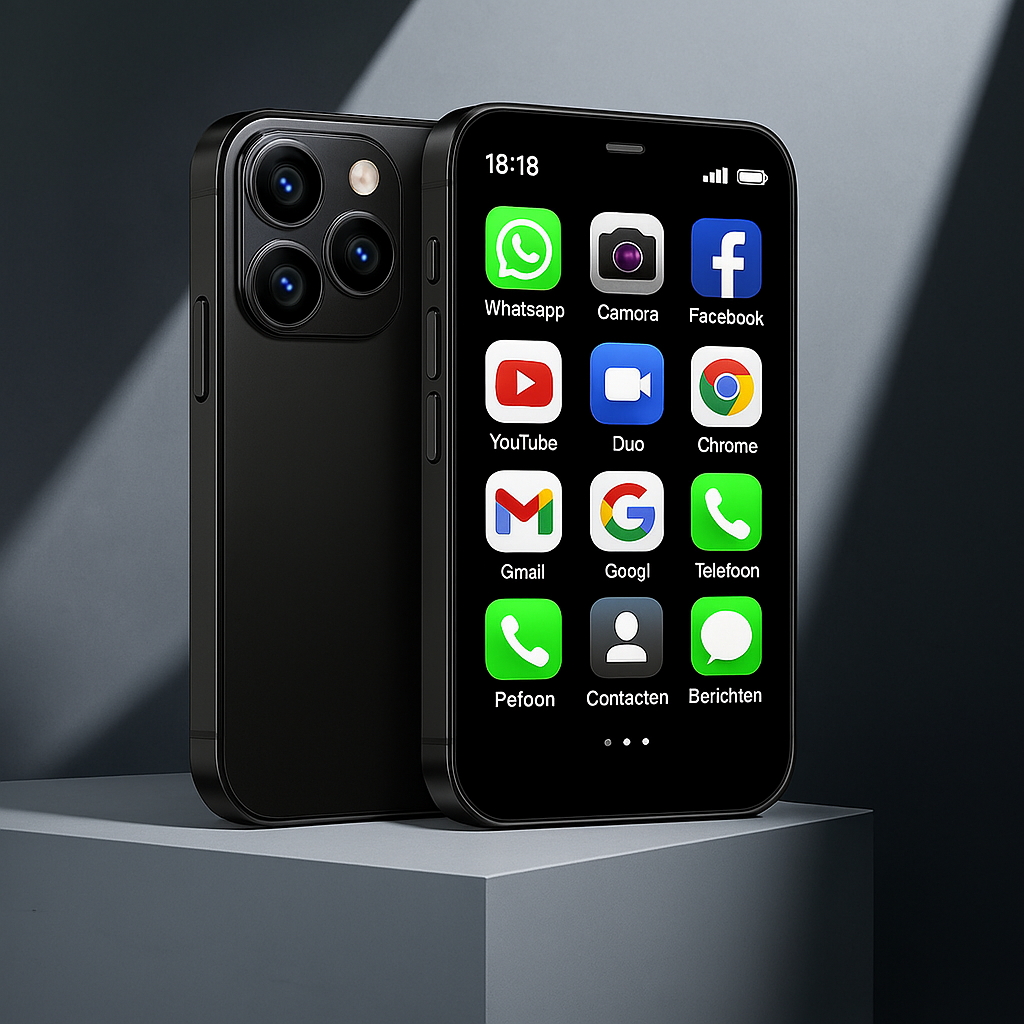 SmartMini™ | Stylowy i poręczny – Mini Smartfon w kolorach: jasnoniebieski, czarny i fioletowy