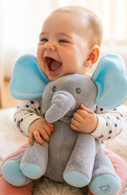 CuddleTune™ | Twój muzyczny przyjaciel-słonik z ciepłymi przytuleniami